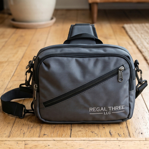 Regal Three Llc Waist Sling Bag 100% Canvas Zipper Closure Daily Use Cross Body Bag Travel Shoulder Sling Bags Unisex - Product Image 1