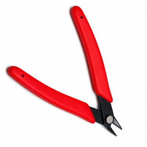 Pince coupante de précision à manche rouge pour micro-fils, outil de réparation électronique, mini-cisaille à bords coupés - Product Image 1