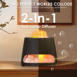 Nouveauté Diffuseur d'arômes en sel de l'Himalaya sculpté à la main de qualité supérieure A+ Whisper Salt Top pour la décoration de la maison - Product Image 6