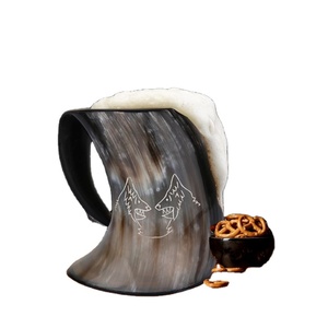 PRODUCTO personalizado Hecho a mano Natural vikingo tallado beber cuerno cerveza y taza de café para restaurantes de hotel en casa de - Product Image 1