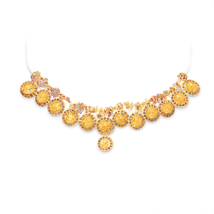 Lakshmi Coin Style Short Necklace Set-Fashion Jewelry - Product Image 2