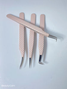 ชุดแหนบคิ้วสแตนเลสสตีลความแม่นยำสูง DANTRIC IMPLANTS รุ่น JQ-574 ปลายเรียบ ทนทาน ขนาด 10 มม. ด้ามจับสีชมพู ดีไซน์กันลื่น - Product Image 6