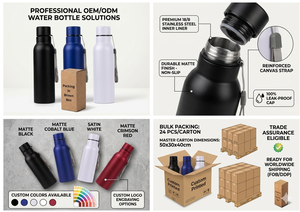 New Design Steel Personalized Water Bottle Carry Strap Durable Leakproof Customized Color <b>Gift</b> <b>Box</b>-Outdoor <b>Gift</b> for Father's Day - Product Image 2