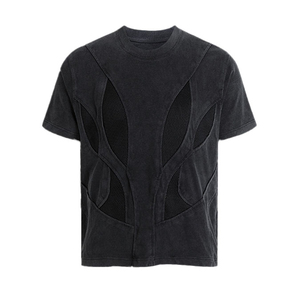 T-shirts personnalisés pour hommes avec broderie chenille, T-shirts à impression flocage sur mesure, T-shirts brodés motif brosse à dents, T-shirts brodés - Product Image 5