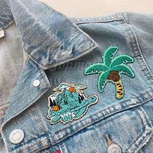 Patch brodé thermocollant de qualité supérieure à motif de branche botanique pour casquettes de baseball, chapeaux, sacs à dos, vestes, vêtements DIY, vente en gros - Product Image 2