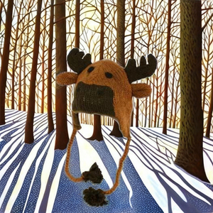 Chapeau en laine 100% tricoté à la main, motif élan, unisexe, pour les activités de plein air, le ski, la plage, le cyclisme et les sports - Product Image 4