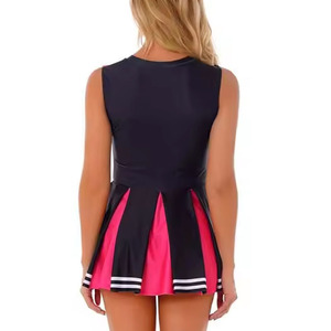 Ropa deportiva escolar para animadoras, ligera, de tela activa con costuras reforzadas para práctica de acrobacias dinámicas. - Product Image 3