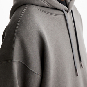 Sweat à capuche en coton uni, coupe décontractée, de bonne qualité, prix de gros abordable - Product Image 5