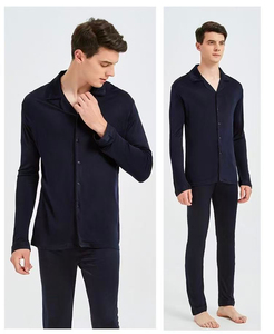 <b>Mens</b> Full Length <b>Pajama</b> <b>Set</b> Cotton Rich Sleepwear Soft Night Suit Comfortable Lounge Clothing Home Wear For Rest And Relaxation - Product Image 5