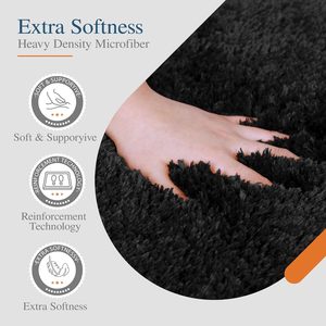 Hot Selling 17"x24" Microfiber Bath <b>Mat</b> Super <b>Absorbent</b> Non-Slip Floor Thick Plush Shaggy Tufted Bathroom Rug Washable Hotel - Product Image 2