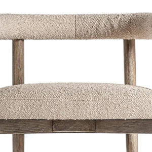 Fauteuil scandinave en chêne massif, rembourré en tissu, chaise longue, mobilier d'extérieur, siège confortable - Product Image 6