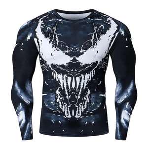 High Quality Long Sleeve Rash Guard for <b>Men</b>-100% Cotton Quick Dry Breathable Crew Neck All Seasons Custom Logo - Product Image 3