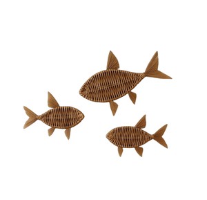 Décoration artisanale d'animaux marins en rotin, matériaux en fibres végétales organiques pour la décoration intérieure de chambre d'enfant. - Product Image 1