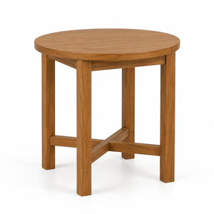 <b>Round</b> <b>Solid</b> <b>Wood</b> Eco-Friendly Waterproof Durable <b>Dining</b> <b>Table</b> with Modern Design for Apartment Home & Hotel Use - Product Image 1