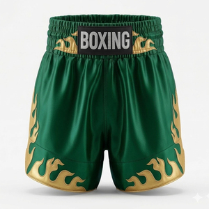 Comfortable Fit Polyester Material Made Boxing Shorts / Breathable Lowest Price Boxing Shorts For Sale - Product Image 4