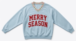Oversized Relaxed Style Festive Christmas Graphic Cozy Long Sleeve Design Casual Holiday Pullover - Product Image 2