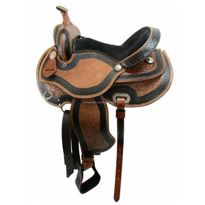 Selle de cheval antique sculptée de haute qualité, en cuir véritable fait à la main, pour le plaisir de l'équitation western, disponible en prix de gros - Product Image 2