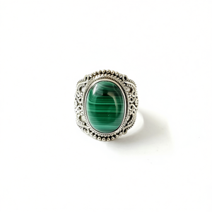 Anillo de Moda de Malaquita de 9.8 Gramos - Product Image 2