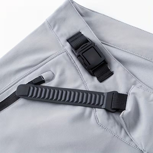 Pantalon de VTT pour homme adulte avec protections pour les genoux et poches latérales, coupe sportive, taille élastique - Product Image 6