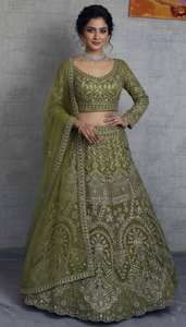 Lehenga Choli Dupatta de Diseño Indio de Alta Calidad PinkCityBlocks, con Lentejuelas y Georgette, Completamente Cosido, en Oferta - Product Image 3