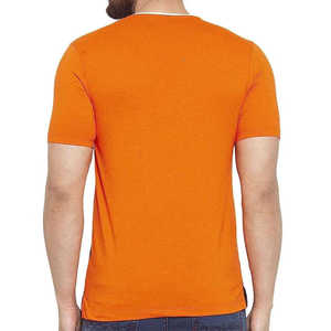 Camiseta de Verano de Estilo Simple, Manga Corta, Lisa, Informal, 100% Algodón, para Hombre - Product Image 4
