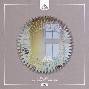 Este espejo es más que un simple artículo funcional, es una pieza de arte que refleja luz y estilo en un espacio habitable, para colgar en la pared. - Product Image 3