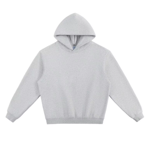 High Quality <b>Thick</b> Cotton Oversized Hoodie Unisex Blank <b>Fleece</b> Sweatshirt Custom Logo Boxy Pullover for Men and Women - Product Image 3