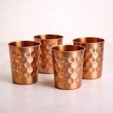 Global Lifestyle Copper Glass Tumbler Trend Product Ayurvedic Drinking Water Cup Metal <b>Drinkware</b> Export Supplier - Product Image 4