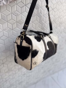 2026 Fashion New Hair On Hide Leather <b>Luggage</b> Travel Duffel Bag Multi Uses Handmade Large Capacity Cowhide Leather Unisex Bag - Product Image 2