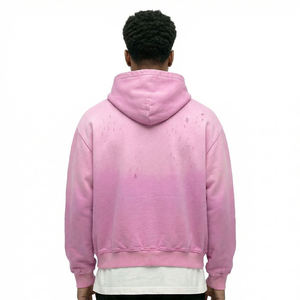 เสื้อฮู้ดดี้ผู้ชายสไตล์วินเทจ ผ้าฝ้ายฟลีซเนื้อนุ่ม สวมใส่สบายๆ - Product Image 3