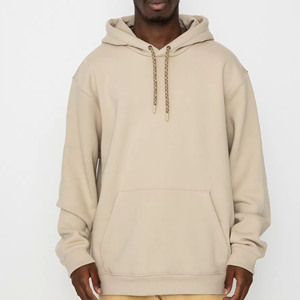 Sweat à capuche épais pour homme, personnalisable avec logo, style streetwear sportif, en molleton de qualité, tissu jersey uni - Product Image 4