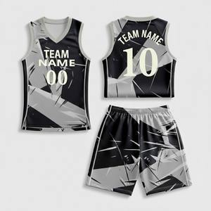 Ensemble de maillot de basket sublimé sans manches, maillot de club et short assorti avec design personnalisé, kit uniforme respirant - Product Image 4