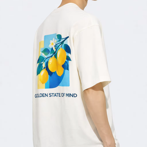 Camiseta Casual de Algodón 100% para Hombre SK Custom, Corte Holgado, 210 g/m², Manga Corta, Cuello Redondo, Transpirable, Ecológica, Tallas Grandes - Product Image 2