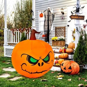 Zucca Gonfiabile di Halloween di 1,2 Metri con Luci LED per Decorazioni Esterne Festive - Product Image 6
