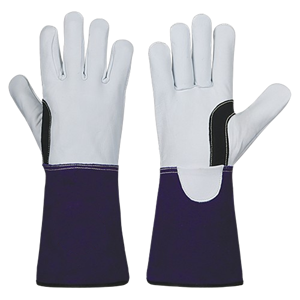 Heavy Duty Hockey Palm Goat Grain & Cowhide Grain Split Leather TIG Welding <b>Gloves</b> CE Certified Safety Cuff Industrial Safety - Product Image 1