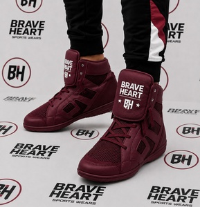 Zapatos de Boxeo de Alta Calidad, No Boxing No Life, Color Rojo y Blanco, para Entrenamiento de Boxeo - Product Image 5