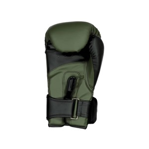 Guantes de Boxeo de Cuero Verde para Adultos, Equipo de Entrenamiento de Artes Marciales con Correa de Muñeca Ajustable de Velcro - Product Image 6