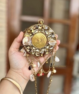 Nuevo Bolso de Mano de Latón Chapado en Oro de Primera Calidad, Hecho a Mano en India, con Forma Personalizada, para Aniversario, Modelo Sling F S - Product Image 2