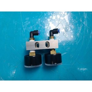 SMC G36-2-02+G46-2-02-V GAUGE-ASSY ชุดเกจวัดแรงดันลมแบบนิวแมติก ใช้แล้วตามสภาพเดิม อะไหล่อุปกรณ์เซมิคอนดักเตอร์ยี่ห้อเลกาซี - Product Image 2