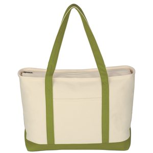 Sac fourre-tout en toile de coton 24 oz, robuste, grande capacité, avec fermeture éclair, vierge, écologique, réutilisable, vente en gros, cadeau promotionnel - Product Image 5