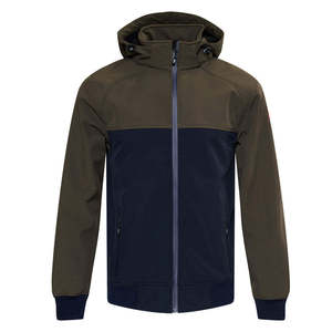 <b>Men's</b> Winter Thick Zipper Canvas Waterproof Hooded Windbreaker <b>Jacket</b> for <b>Cycling</b> Running OEM Service - Product Image 1