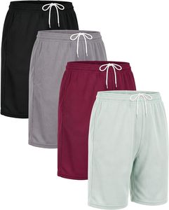 Shorts Deportivos para Mujer, Color Sólido, Tejidos, con Cintura Ajustable con Cordón, Secado Rápido, Corte Deportivo, Cintura Media, Tela Cómoda - Product Image 4
