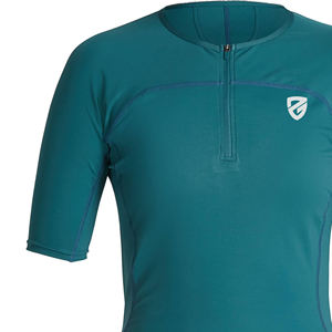 New Arrival <b>Women's</b> Eco-Friendly 100% Polyester Seamless Ribbed High Support Gym Fitness <b>Compression</b> T-Shirts Breathable - Product Image 5