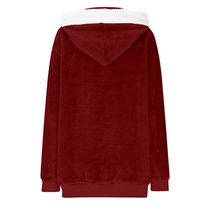 Sweat-shirts à capuche en polaire sherpa personnalisés pour hommes et femmes, chauds, doux et moelleux, avec fermeture éclair, vente en gros, vêtements décontractés streetwear - Product Image 4