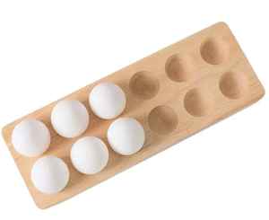 Wooden <b>Egg</b> Holder Tray 12 Slot <b>Egg</b> <b>Storage</b> Board Kitchen <b>Egg</b> Organizer <b>Egg</b> Serving Tray Wooden <b>Egg</b> Display Rack - Product Image 1