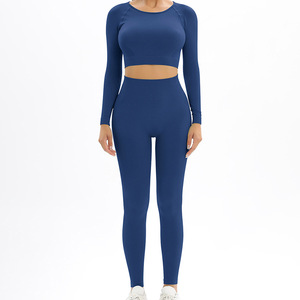 Ensemble de vêtements de sport respirants pour femmes, ensemble de vêtements de sport pour femmes, tenue de yoga 2 pièces avec leggings et soutien-gorge de sport pour les entraînements de fitness - Product Image 6