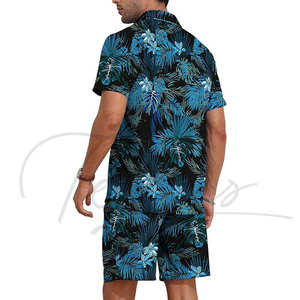 Camisas Hawaianas Personalizadas con Impresión Digital Completa en Poliéster para Hombre, Manga Corta, Formales, de Secado Rápido, Transpirables, con Cuello Camisero - Product Image 4