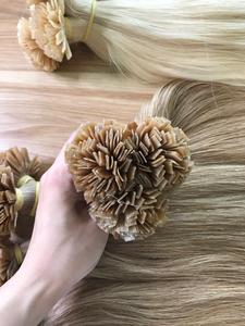 Envío mundial MOQ 100 gramos cutícula alineada puntas de queratina virgen máquina de I-U-V trama doble cabello Remy de alta calidad Vietnam - Product Image 2