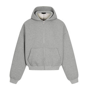 Sweat-shirts en coton en gros, molleton filé à anneaux, broderie personnalisée pour marques de vêtements, marque privée, livraison rapide - Product Image 3