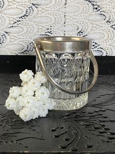 Seau à glace compact en verre avec poignée en métal pour bar, club ou usage domestique – Refroidisseur de boissons, vin, bière et champagne – Accessoire de fête - Product Image 2